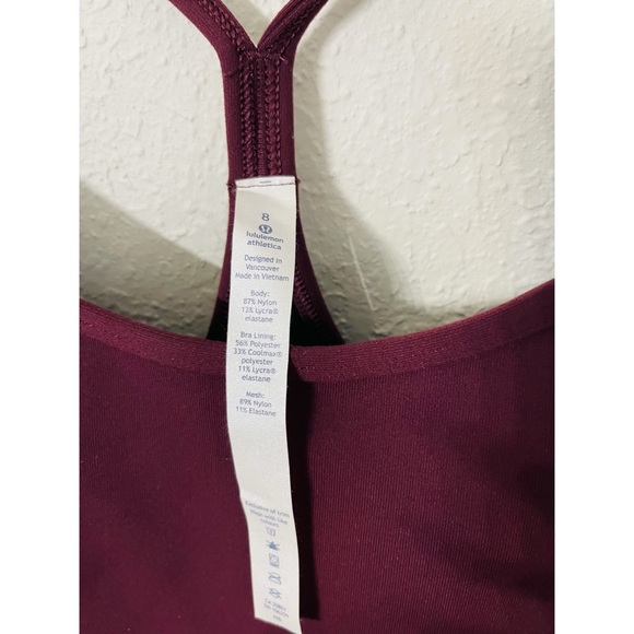 LULULEMON Black Yoga Tight Fit Cool Racerback top - Picture 6 of 6